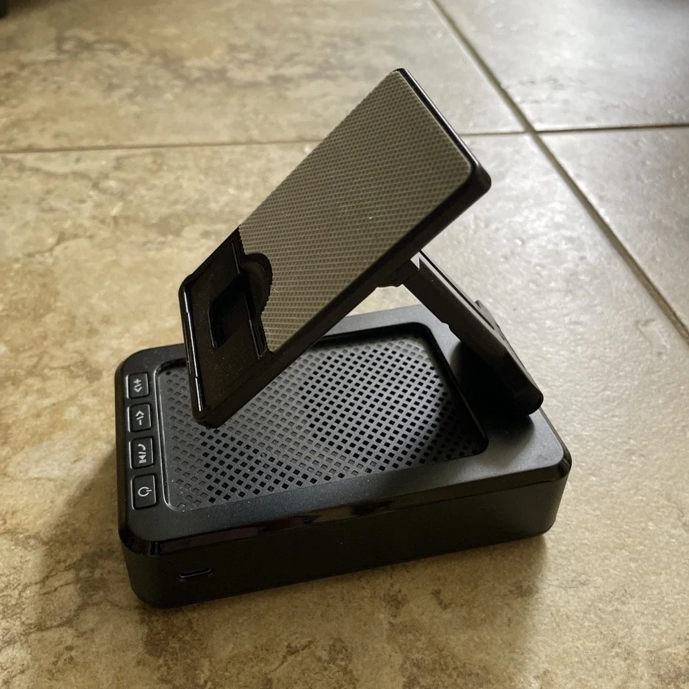 Jteman L9 Black Wireless Cell Phone Stand With Bluetooth Speaker - Picture 2 of 9